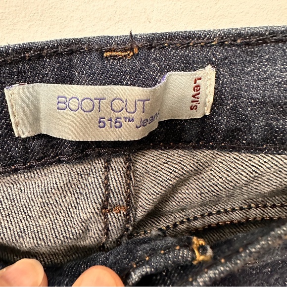 Levi’s 515 Bootcut ladies dark wash denim jeans size 10 L/C - Picture 2 of 7